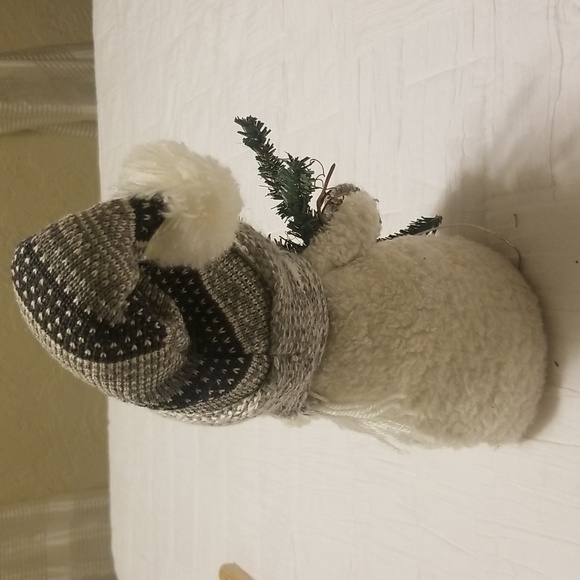 Snowman 13" Christmas gray/white - Picture 2 of 4